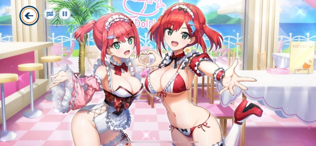 ドルフィンウェーブのエロい美少女のイラスト