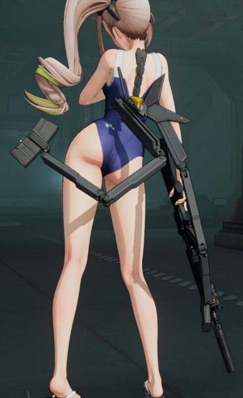 ドルフロ2のシャークリーのお尻ムチムチ