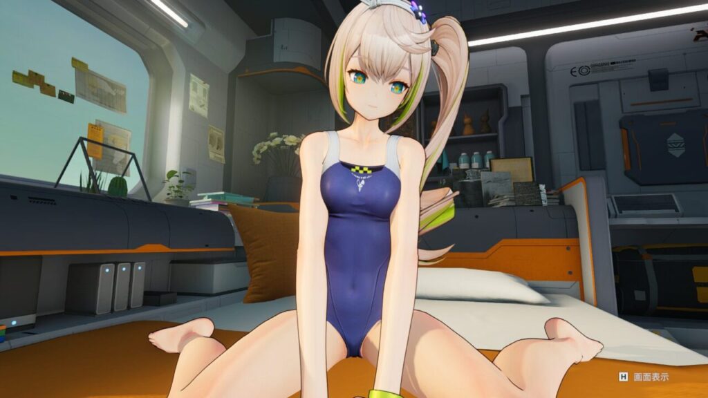 ドルフロ2のシャークリーの水着スキンの休憩室