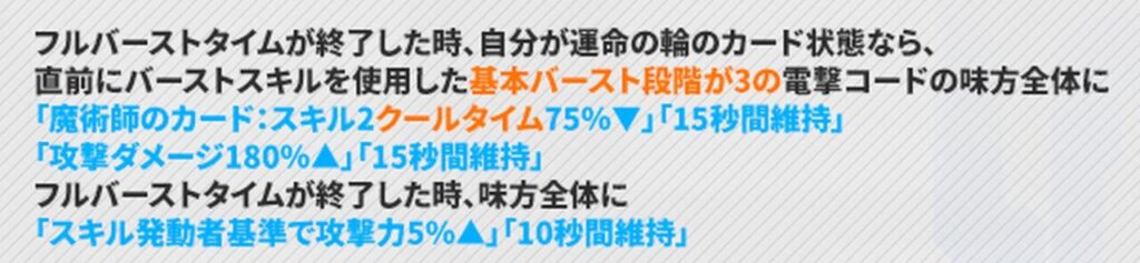 NIKKEのアルカナのスキル1説明