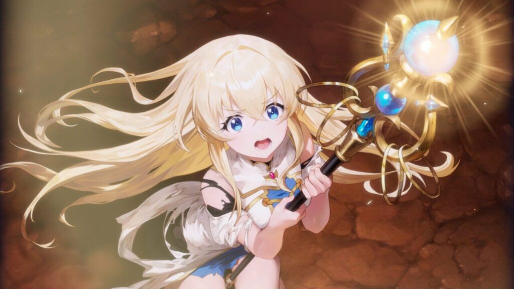 ブラウンダスト2の女神官のスキル演出