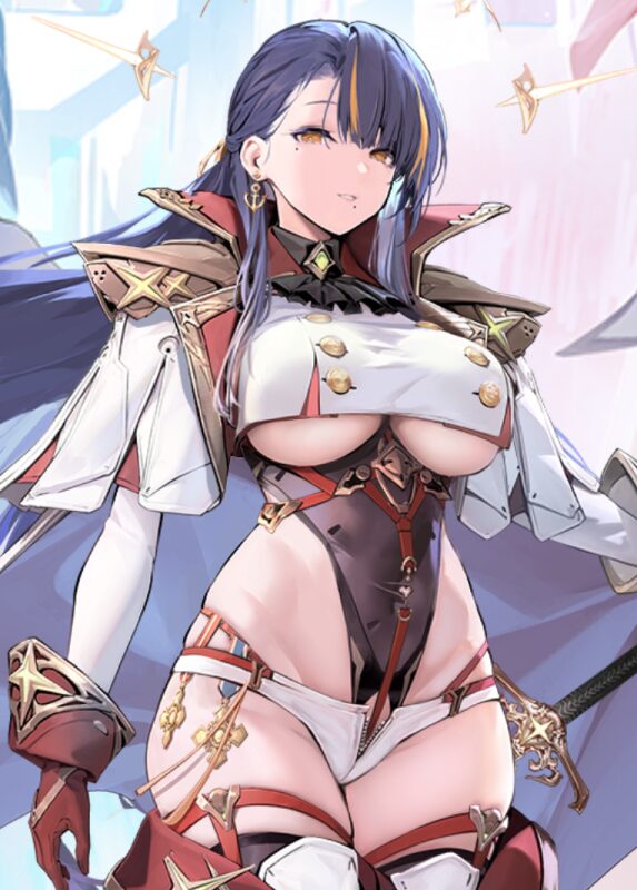 アズールレーンのトラファルガーの立ち絵