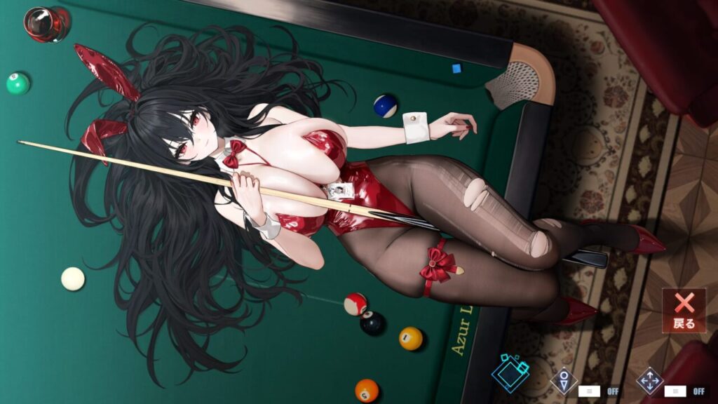 アズールレーンの大鳳のバニースキンストッキング
