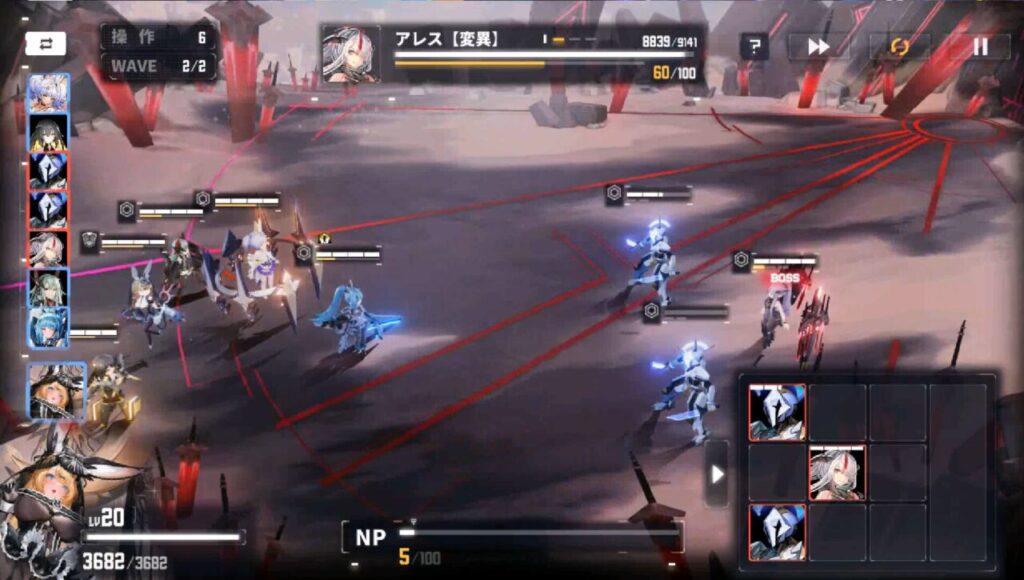 ダイブロスコアの戦闘システム