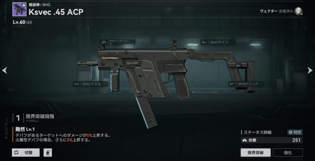 ドルフロ2のKsevc.45 ACP