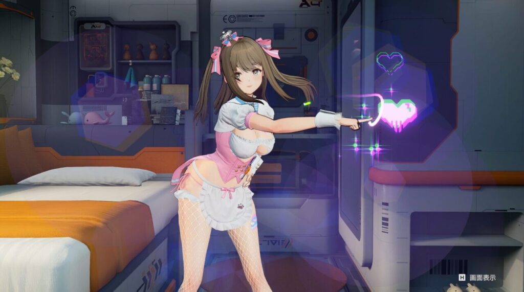 ドルフロ2の幼煕思考ポーズタップアクション
