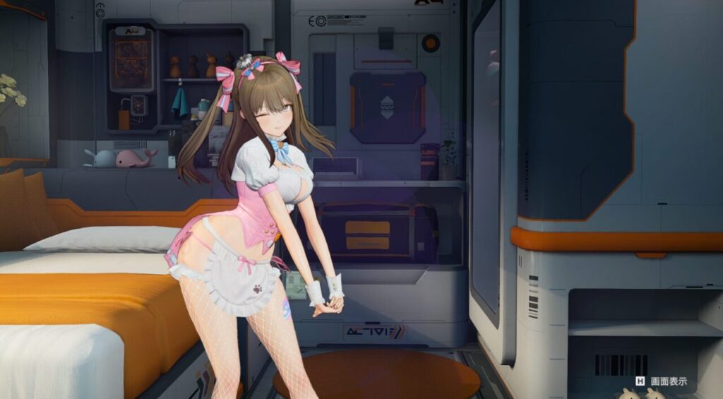 ドルフロ2の幼煕思考ポーズタップアクション決めポーズ