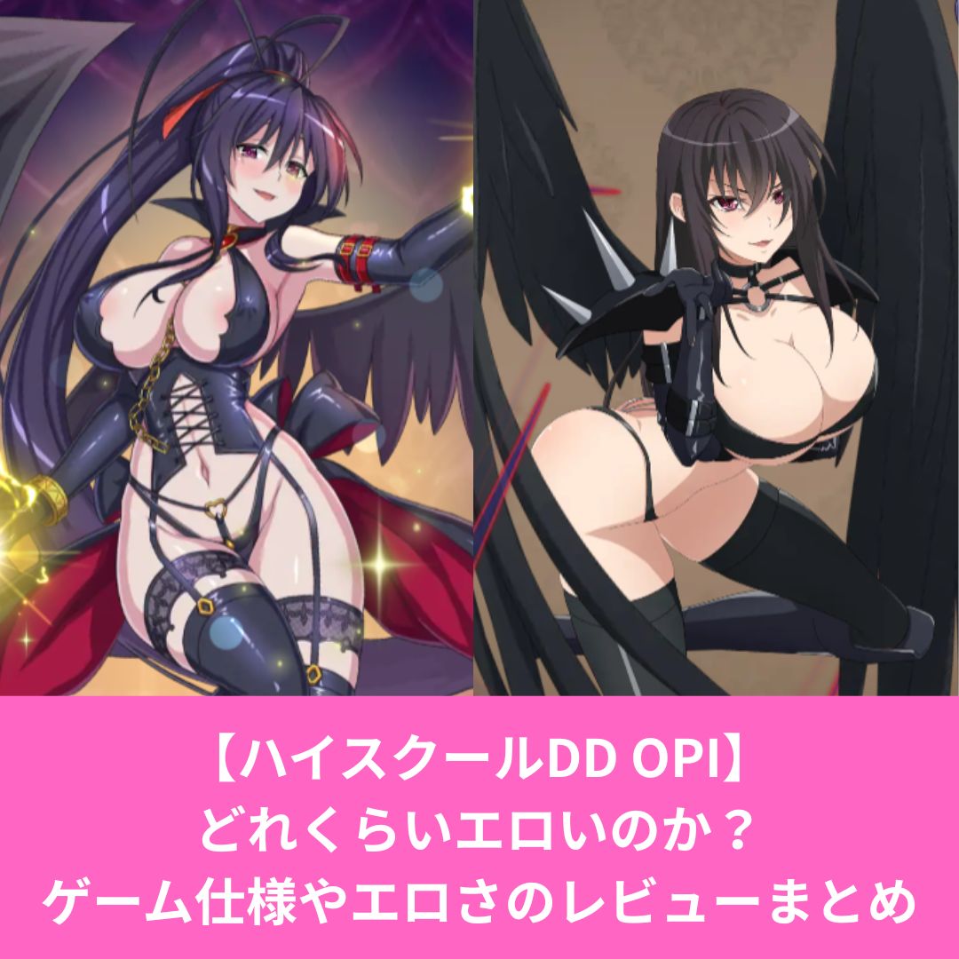ハイスクールDD OPIはエロい