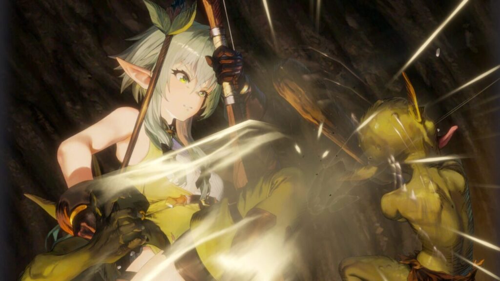 ブラウンダスト2の妖精弓射のスキル演出