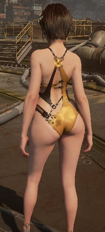 ステラーブレイドのエロいMODWaveダイバービキニ後ろ姿