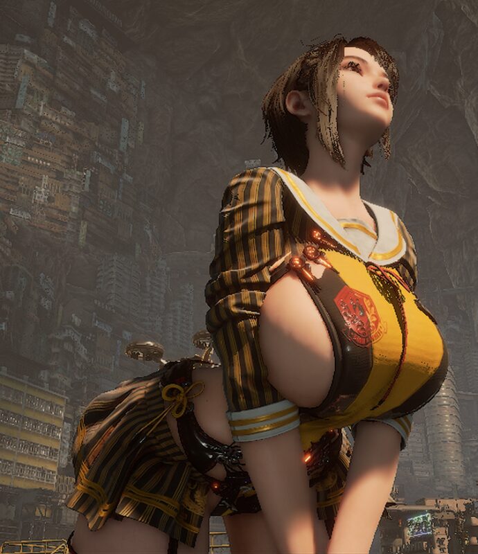 ステラーブレイドのエロいMODウィードレスおっぱい