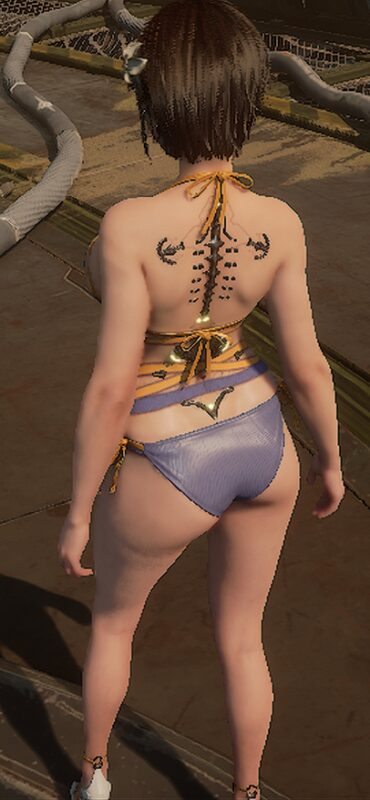 ステラーブレイドのエロいMODブルーモンスーン後ろ姿