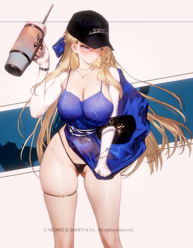 ブラウンダスト2の水着ウィルヘルミナタップ