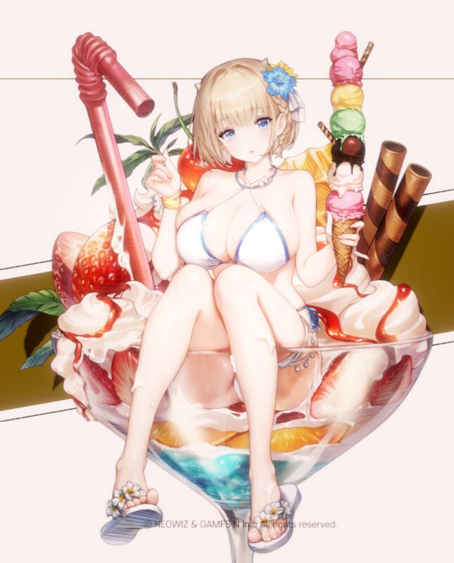 ブラウンダスト2の水着ユースティアのプレステージスキン