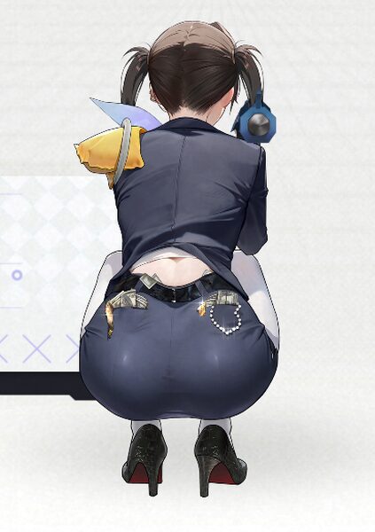 NIKKEのソラ射撃姿勢