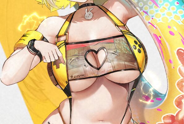 NIKKEの水着エレグおっぱい液晶