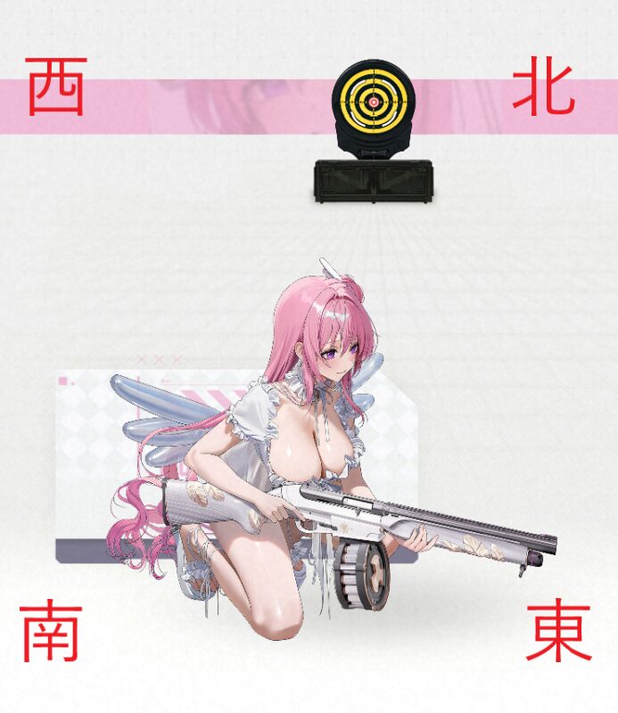NIKKEの水着ドロシーの射撃姿勢