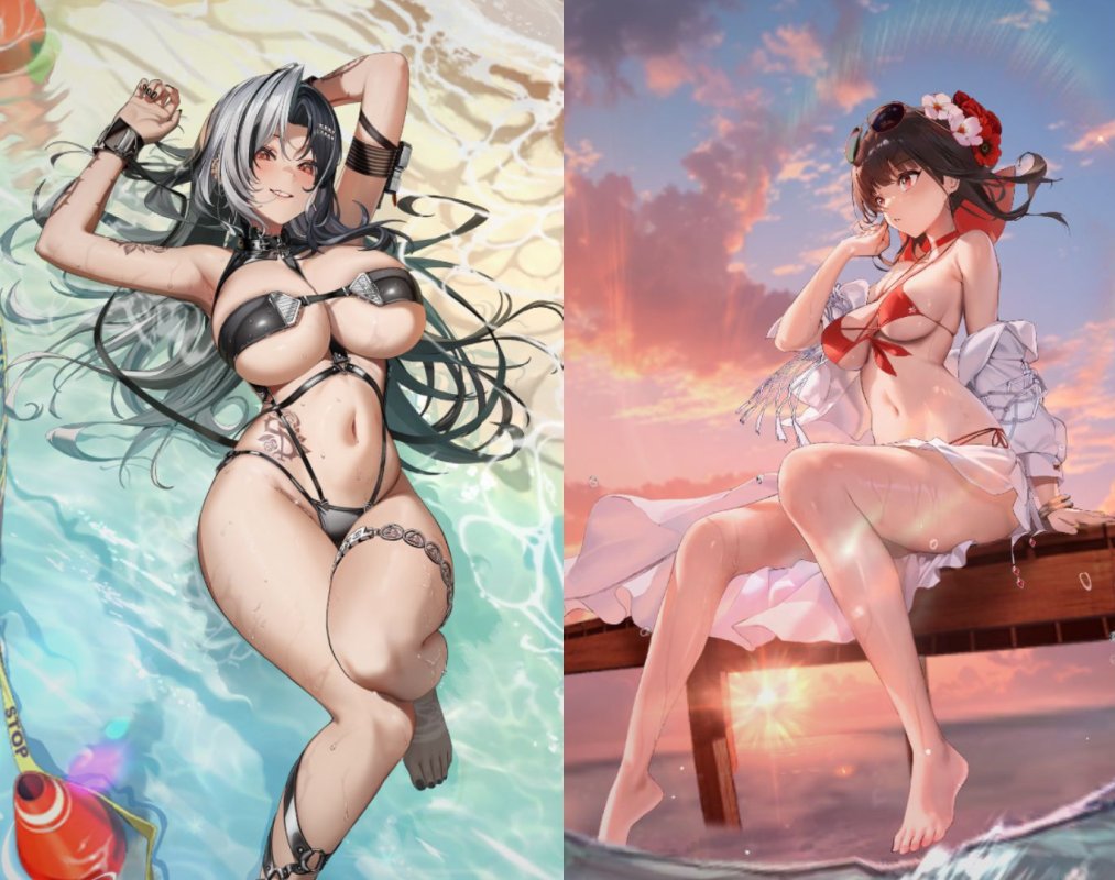NIKKEの水着ニケロビー画面