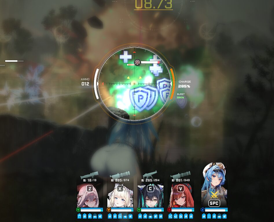 NIKKE照準の際にブラー効果アリ