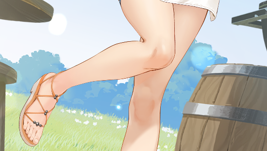 アズールレーンのアイラ生足
