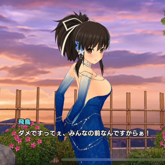 ドルフィンウェーブの閃乱カグラコラボ飛鳥お尻