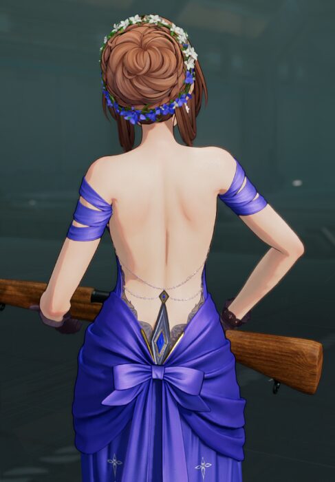 ドルフロ2のスプリングフィールドドレス後ろ姿