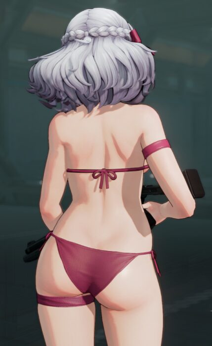 ドルフロ2の水着サブリナ後ろ姿