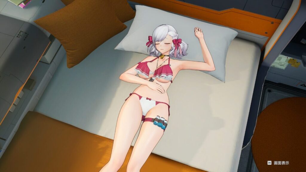 ドルフロ2の水着サブリナ熟睡