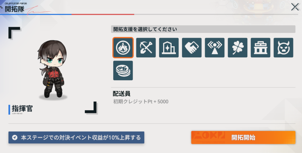 ドルフロ2の開拓の道初期バフ
