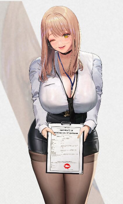 NIKKEのエマ先生衣装キス