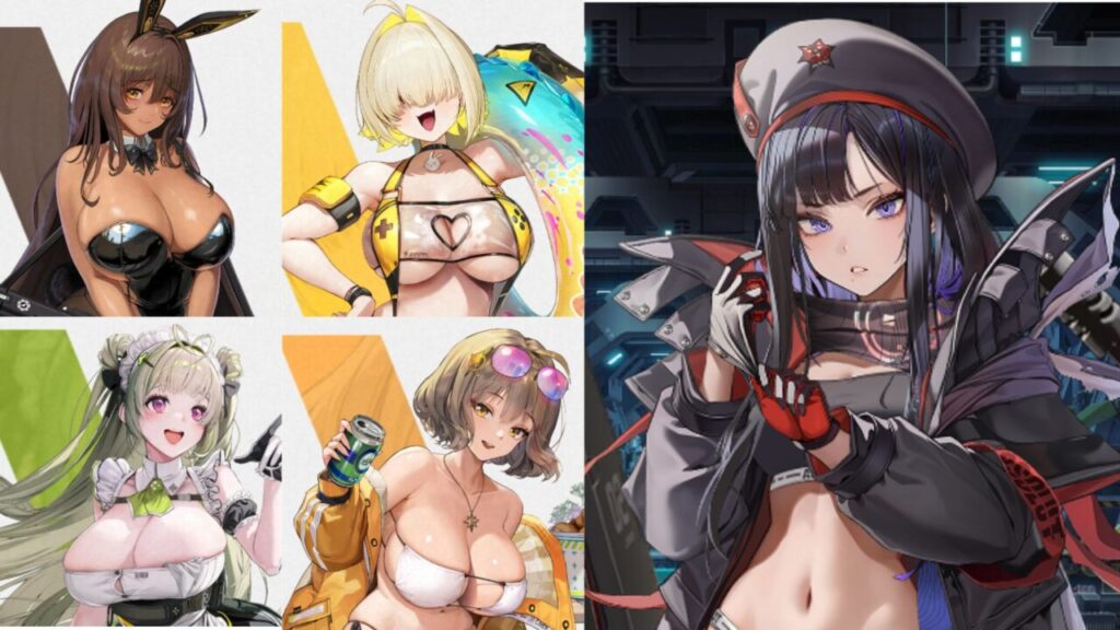 NIKKEのタクティカルアップウンファおっぱい比較