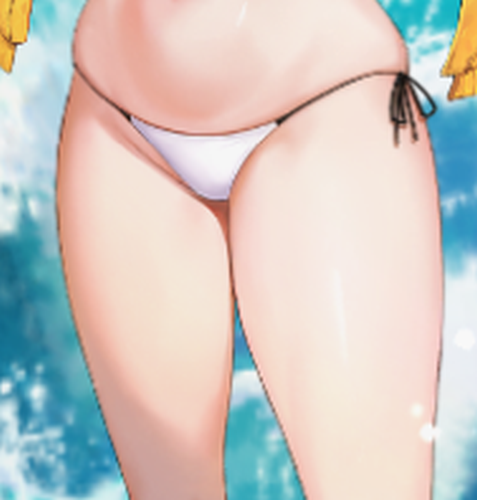 NIKKEの水着アニススキル演出太もも