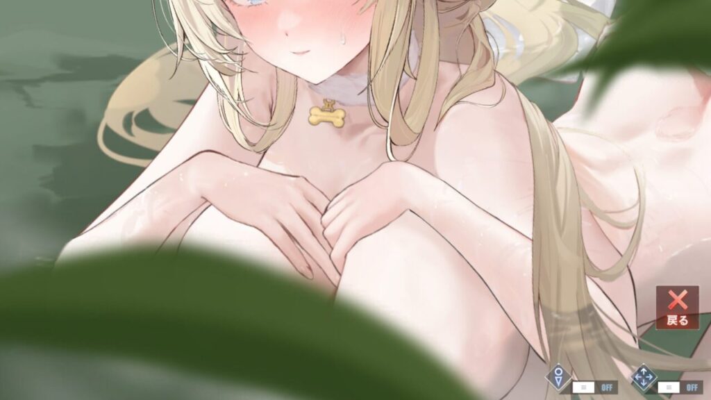 アズールレーンのマッセナ甘酔いの湯おっぱい