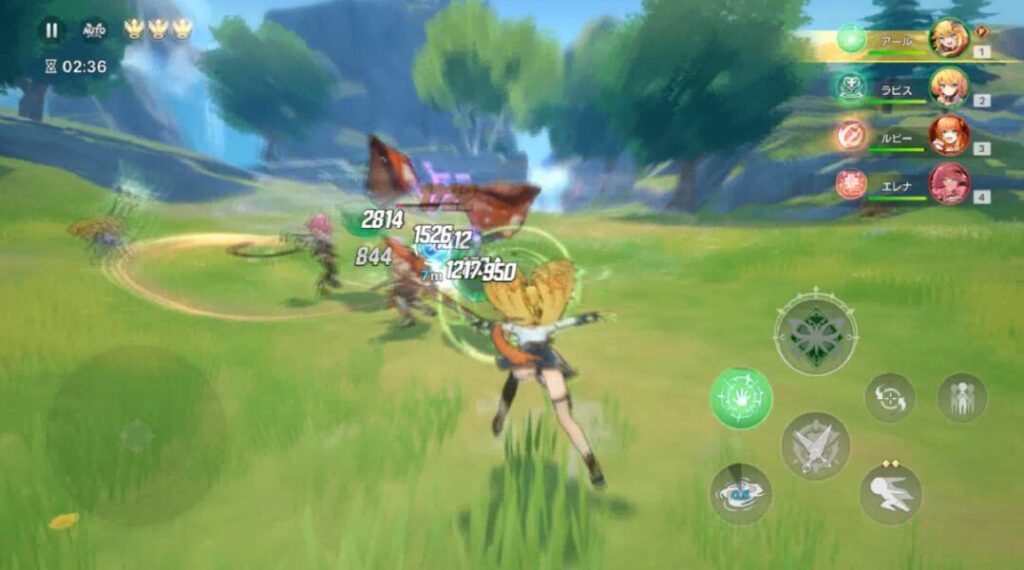 アビスディアのバトル