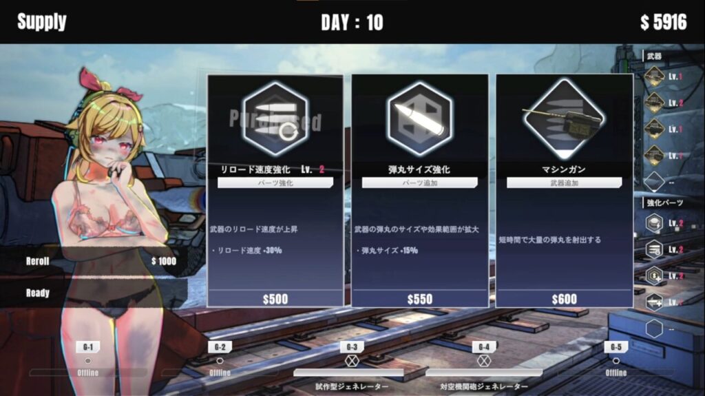 タレットと少女ローグライク