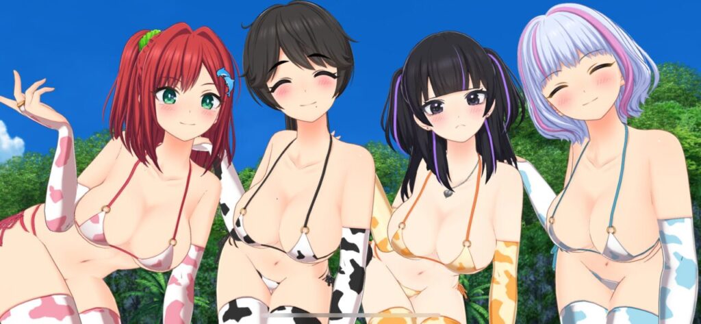 ドルフィンウェーブの牛柄ビキニ