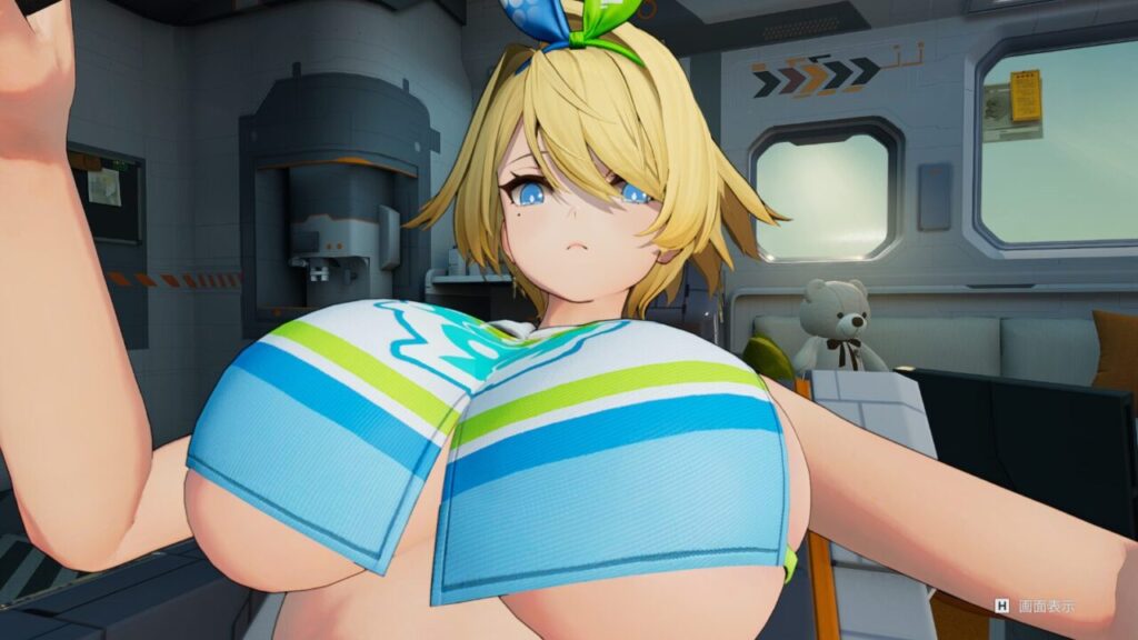 ドルフロ2のニキータメンテナンスポーズ下乳
