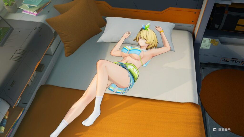 ドルフロ2のニキータ熟睡ポーズ