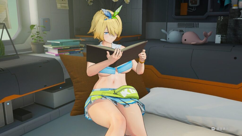 ドルフロ2のニキータ読書ポーズ