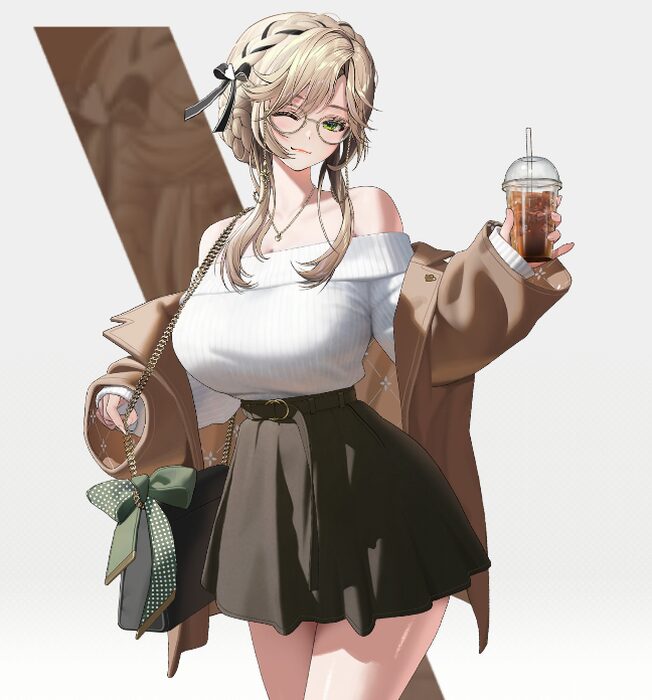 NIKKEのエード私服ウィンク