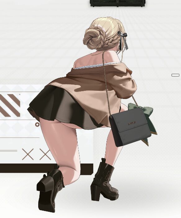 NIKKEのエード私服射撃姿勢