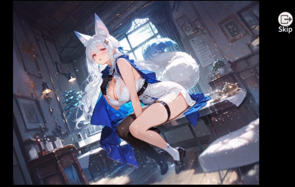 おっぱいラボ学園のお姫サマ戦略の好感度シーン