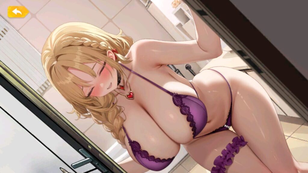 少女ウォーズの花嫁ガウェイン脱衣後股間をタップ