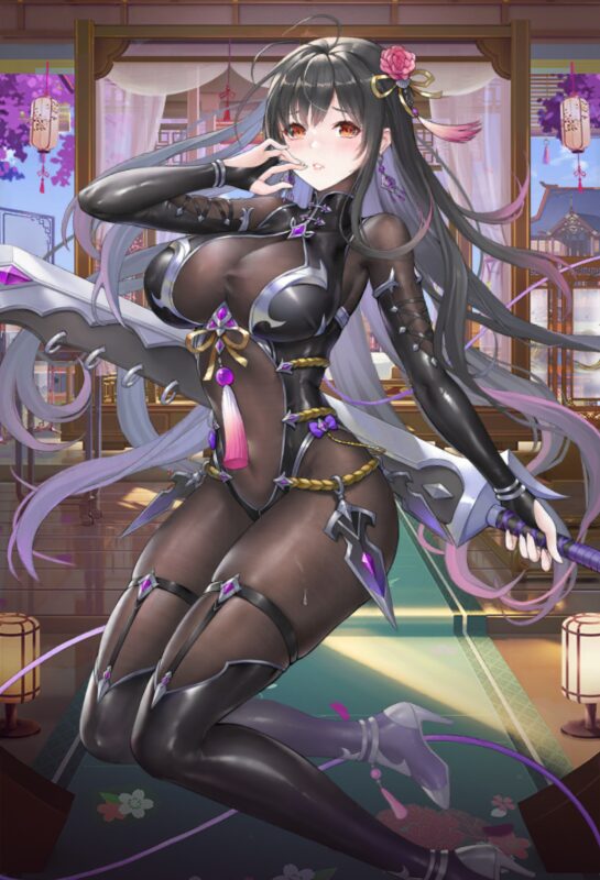 放置少女の全身タイツがエロいキャラ