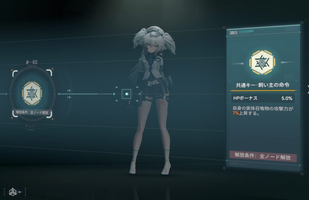 ドルフロ2フローレンス固有キー