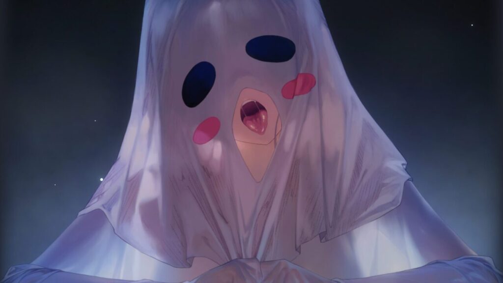 ブラウンダスト2のハロウィングランヒルトスキル演出おばけ