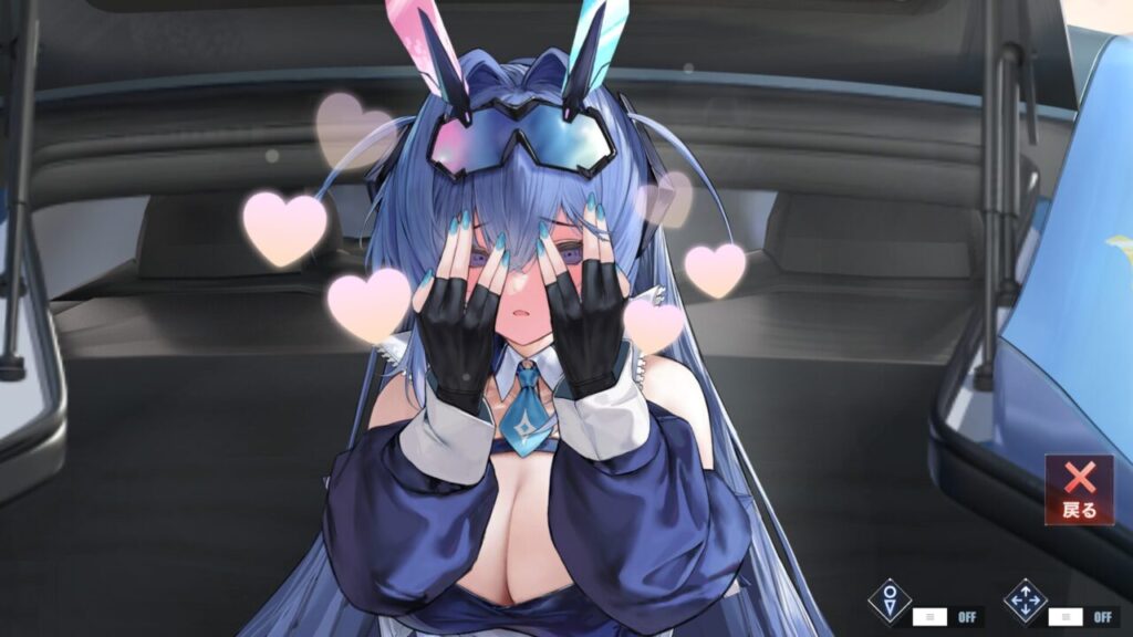 アズールレーンのニュージャージーブラックプレリュードおっぱいタップ照れ