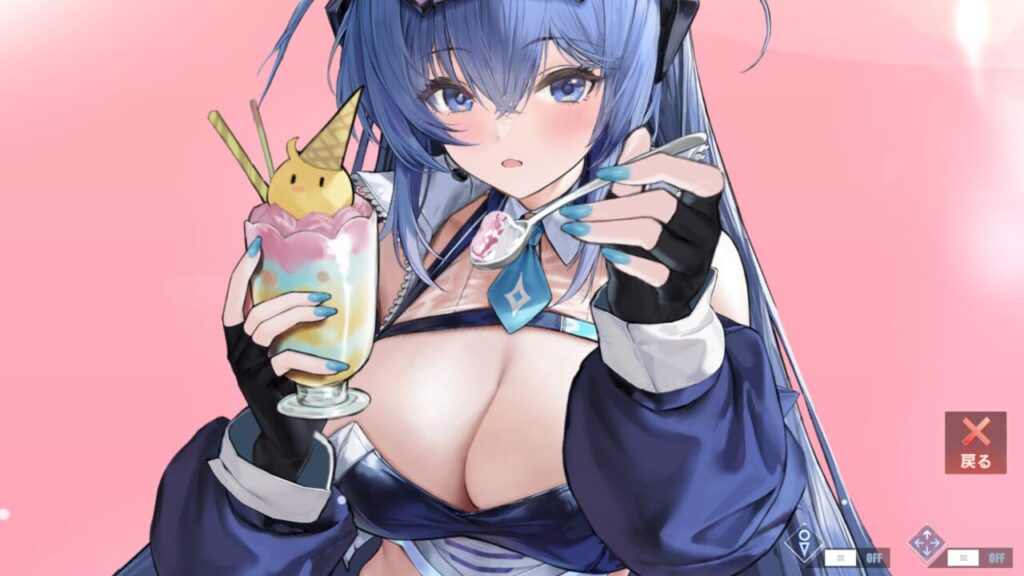 アズールレーンのニュージャージーブラックプレリュードアイス