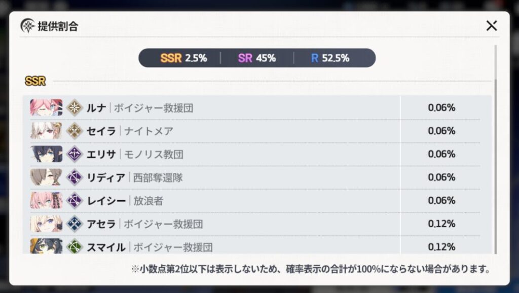 スターセイヴァーのガチャ