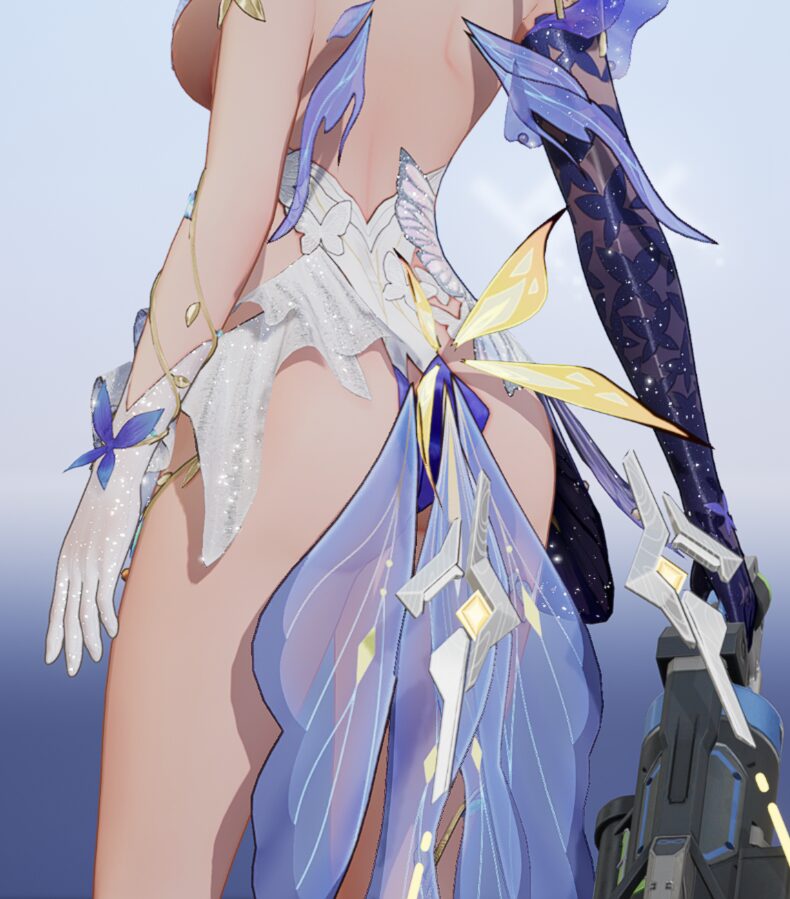 スノウブレイクカーシアラプソディー花嫁スキンお尻